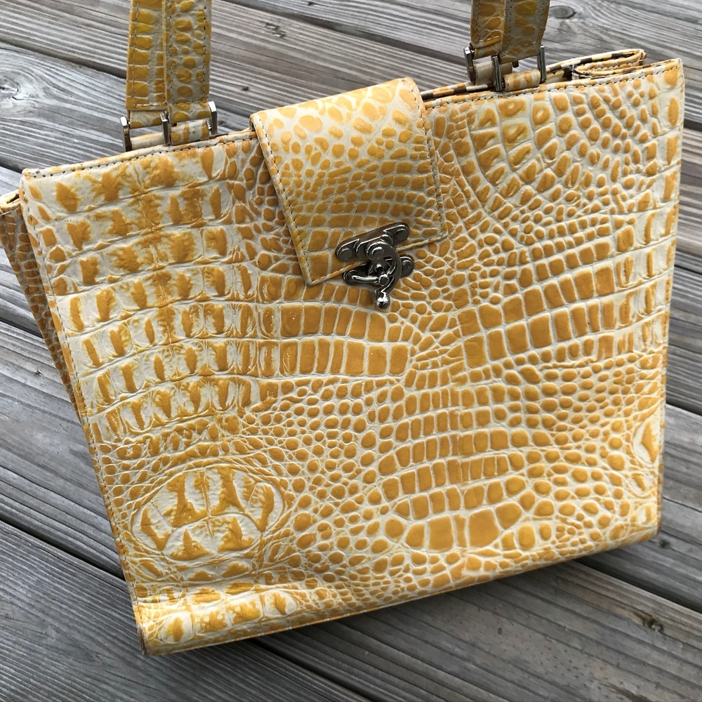 Poesis Handbag Women Shoulder Bag Yellow Bag - Picture 1 of 8